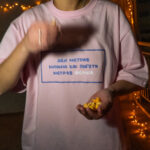 Unisex, Oversized T-shirt σε ροζ χρώμα, με κείμενο στην μπροστά πλευρά ποθ γράφει, δεν μετράω μπάνια και παγωτά, μετράω θερινά